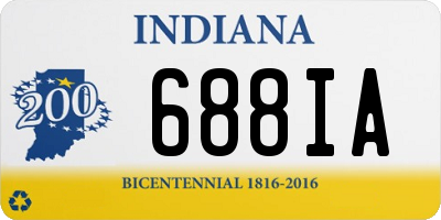 IN license plate 688IA