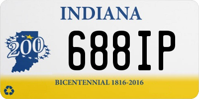 IN license plate 688IP