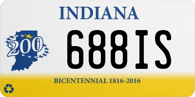 IN license plate 688IS