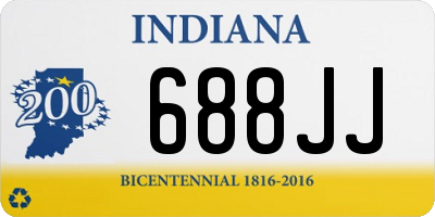 IN license plate 688JJ