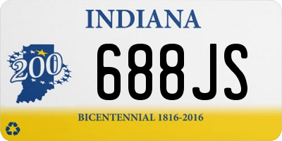 IN license plate 688JS