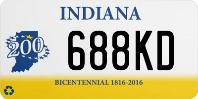 IN license plate 688KD