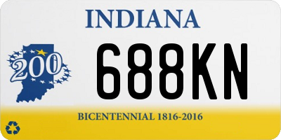 IN license plate 688KN