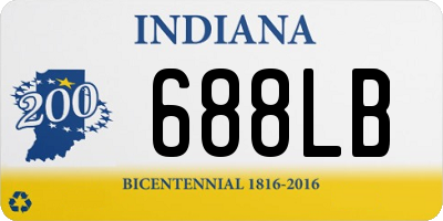 IN license plate 688LB