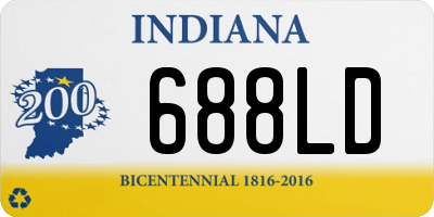 IN license plate 688LD