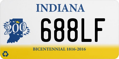 IN license plate 688LF