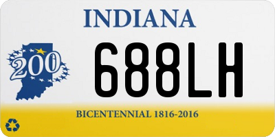 IN license plate 688LH