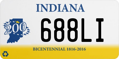 IN license plate 688LI