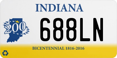 IN license plate 688LN