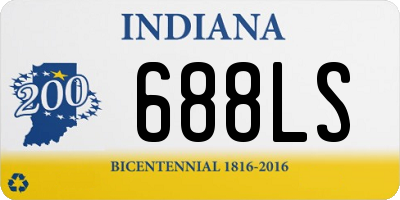 IN license plate 688LS