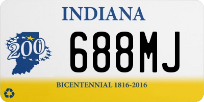 IN license plate 688MJ