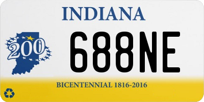 IN license plate 688NE