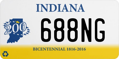 IN license plate 688NG