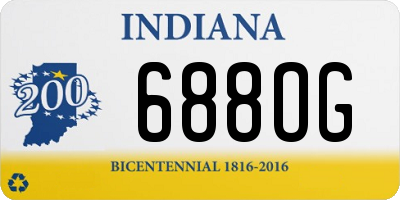 IN license plate 688OG