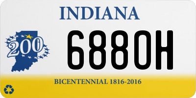 IN license plate 688OH