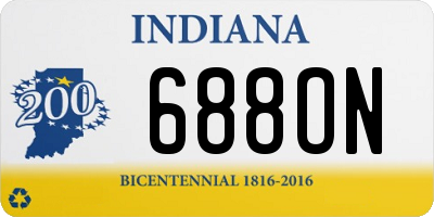IN license plate 688ON