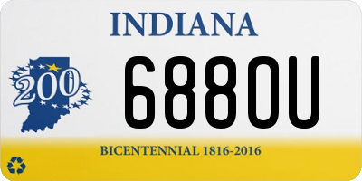 IN license plate 688OU