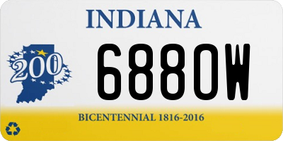 IN license plate 688OW