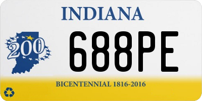 IN license plate 688PE