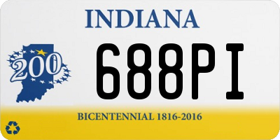 IN license plate 688PI