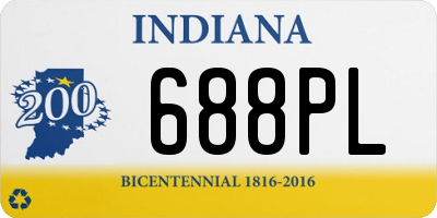 IN license plate 688PL