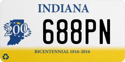 IN license plate 688PN