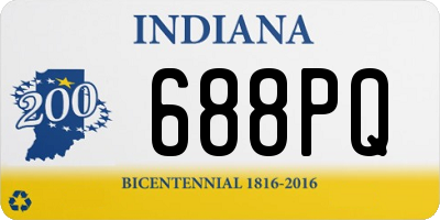 IN license plate 688PQ