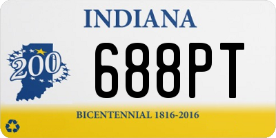 IN license plate 688PT