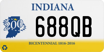 IN license plate 688QB
