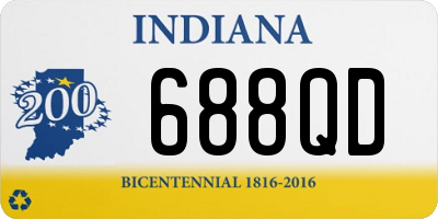 IN license plate 688QD