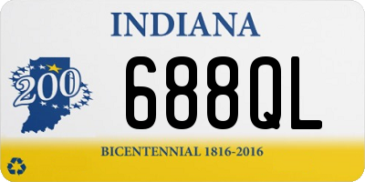 IN license plate 688QL