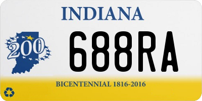 IN license plate 688RA