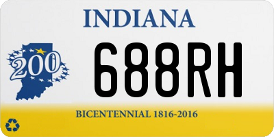 IN license plate 688RH
