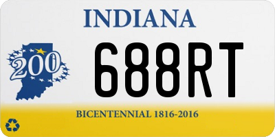 IN license plate 688RT