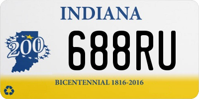 IN license plate 688RU