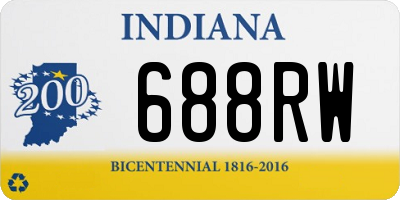 IN license plate 688RW