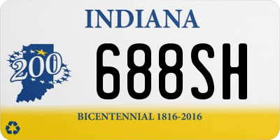 IN license plate 688SH