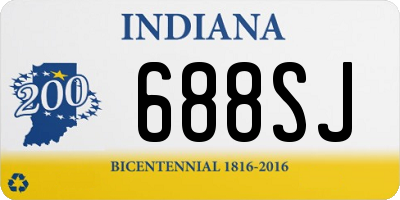 IN license plate 688SJ