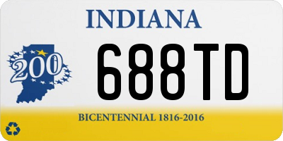 IN license plate 688TD