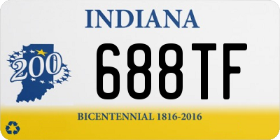 IN license plate 688TF