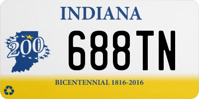 IN license plate 688TN