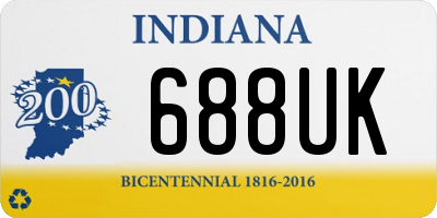 IN license plate 688UK