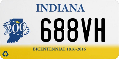 IN license plate 688VH