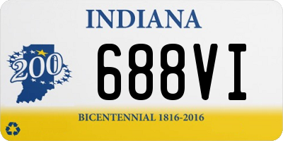 IN license plate 688VI