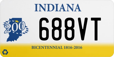 IN license plate 688VT