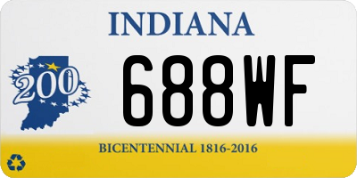 IN license plate 688WF