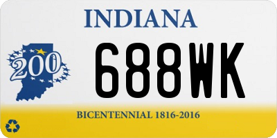 IN license plate 688WK