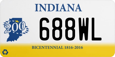 IN license plate 688WL