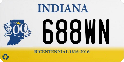 IN license plate 688WN