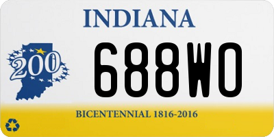 IN license plate 688WO
